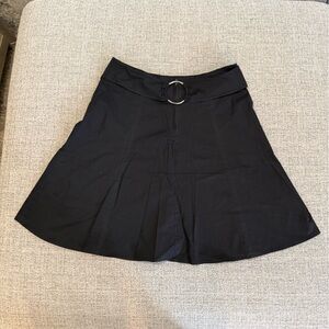 Spring Street Black Mini Skirt with A-Line Shape